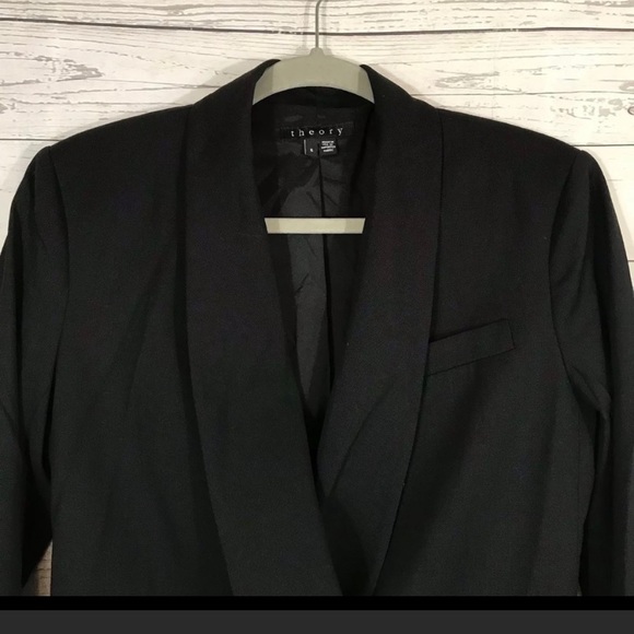 Theory Amala Blazer Size 6, Black Chic - Picture 5 of 6